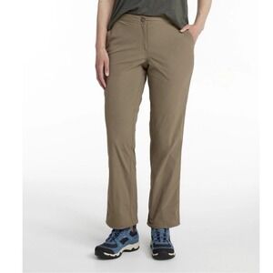 L.L. Bean Water-Repellent Comfort Trail Cargo Pants Womens 8R Mid-Rise Straight